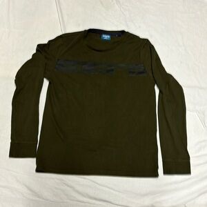 Superdry Sport Crew NYC green Long sleeve shirt Size large